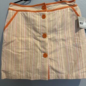 Liz Claiborne NWT size 8/M striped skirt skort